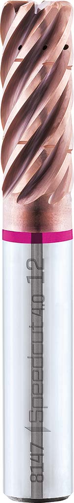 HPC-Schaftfräser mit Eckenradius Titanium, lang, Z7, IK